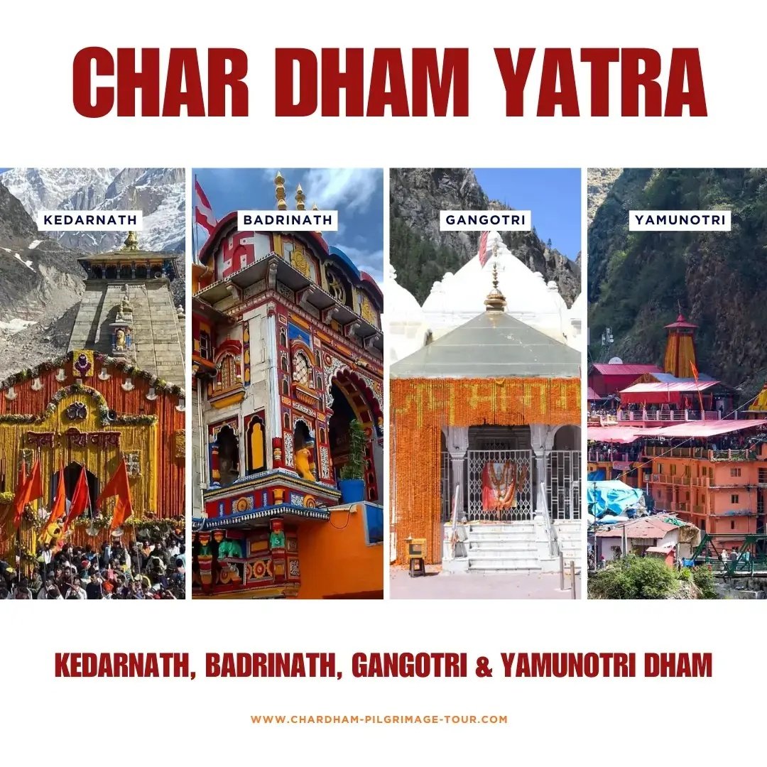 Char Dham Yatra Kedarnath Badrinath Yamunotri Gangotri